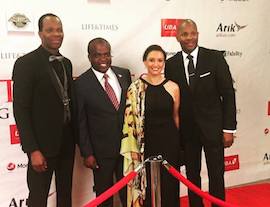 Outstanding service Award presented in Los Angeles to Lagos Island Principal - Nigeria